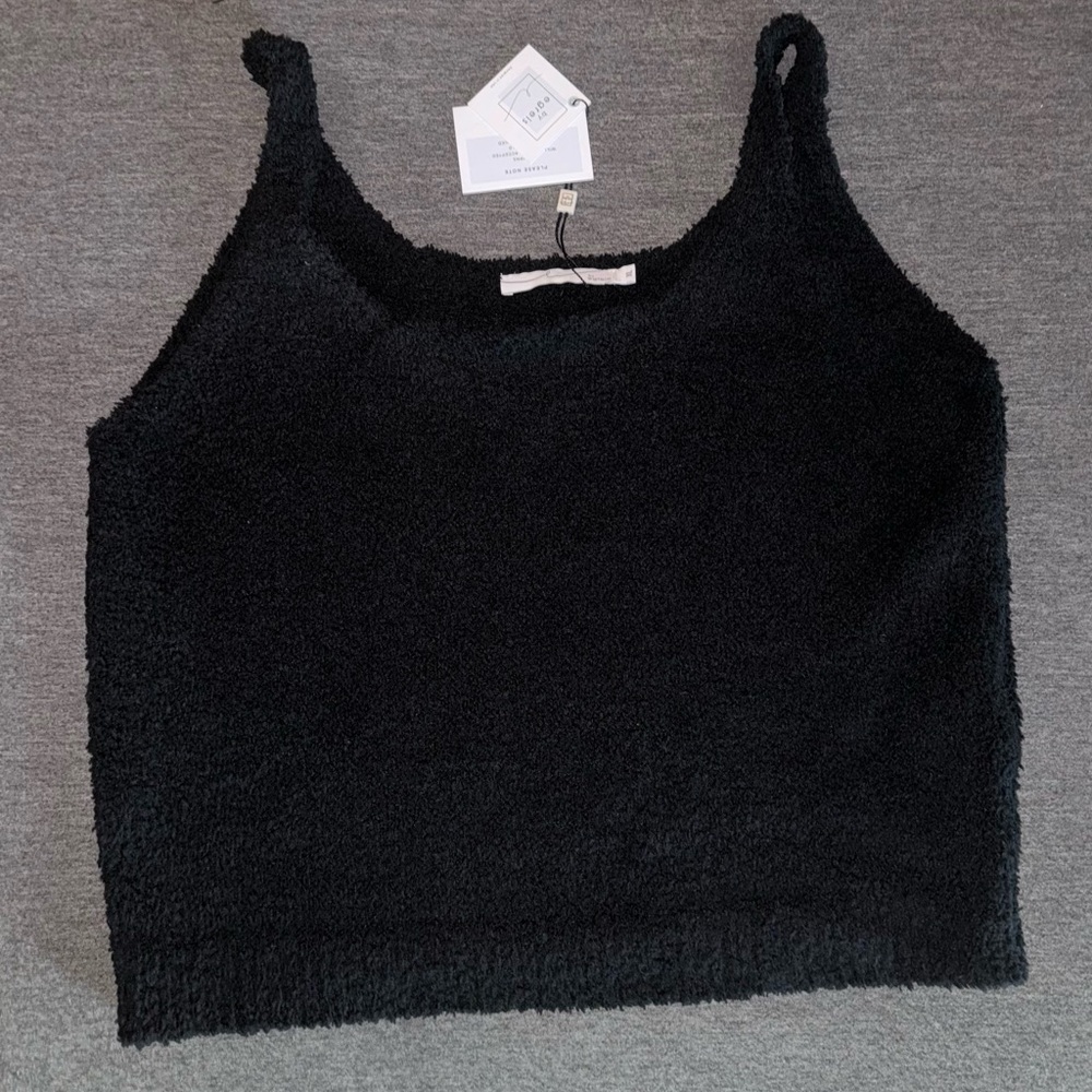 ByEgreis - SET 2pc Woman XL cozy set black tank, super soft and comfortable.